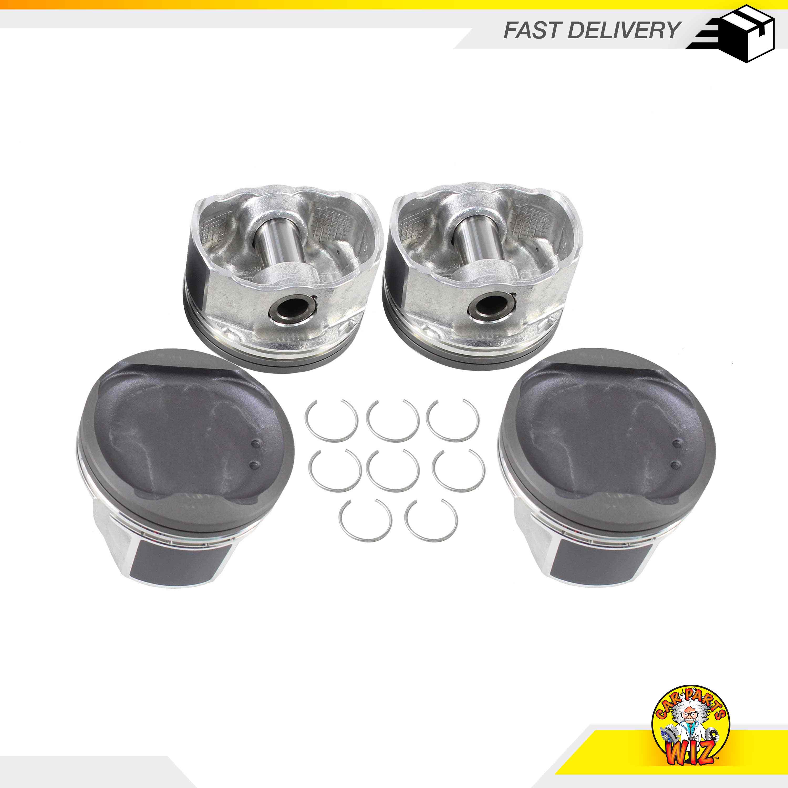 Piston Set STD Size FITS 0615 Pontiac Toyota Camry 2.4L DOHC 2AZFE eBay